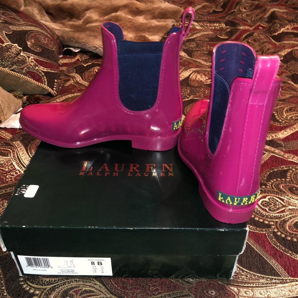 Ralph Lauren Pink Rain boots